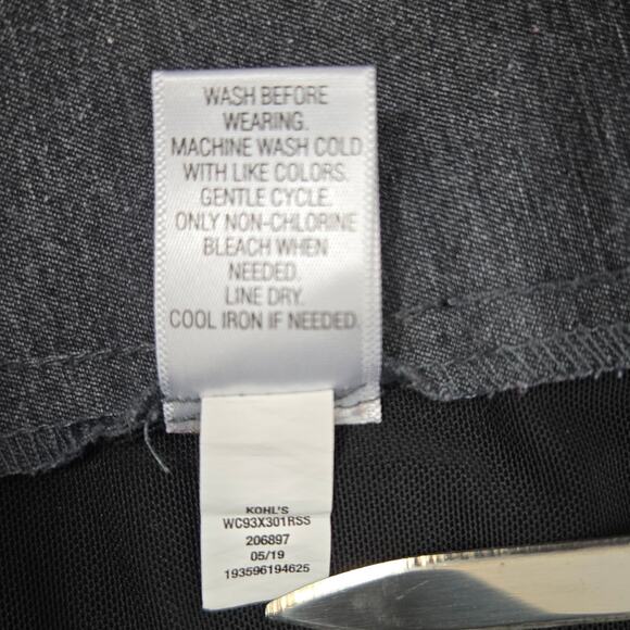 Croft & Barrow Perfectly Slimming Stretchy Straight Leg Pull-On Pants 10 SHORT - Picture 15 of 16